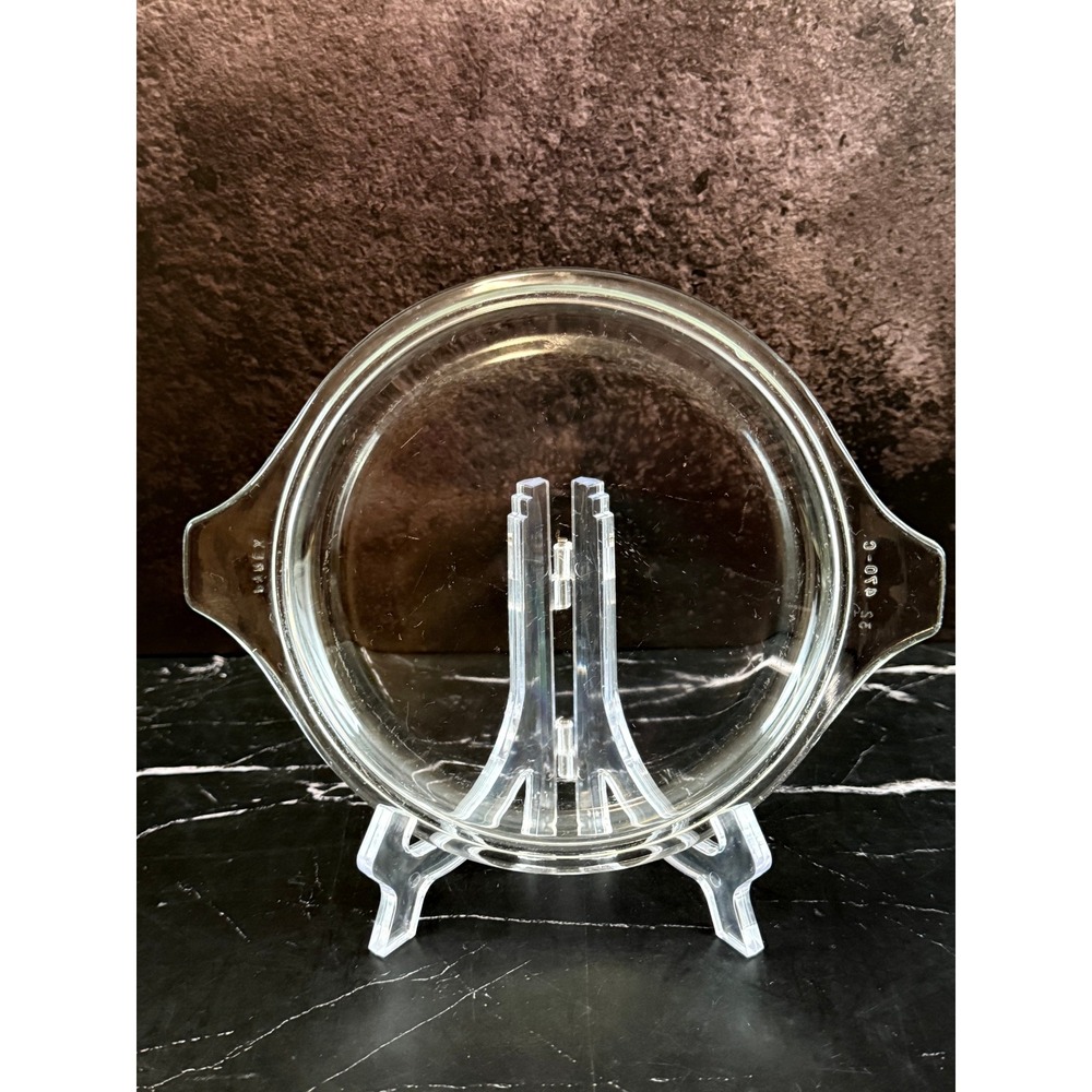 Vintage Pyrex Clear Glass Casserole Dish 6.25in REPLACEMENT LID ONLY 470-C